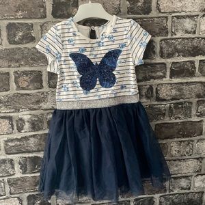 Toddler sequin butterfly party dress
